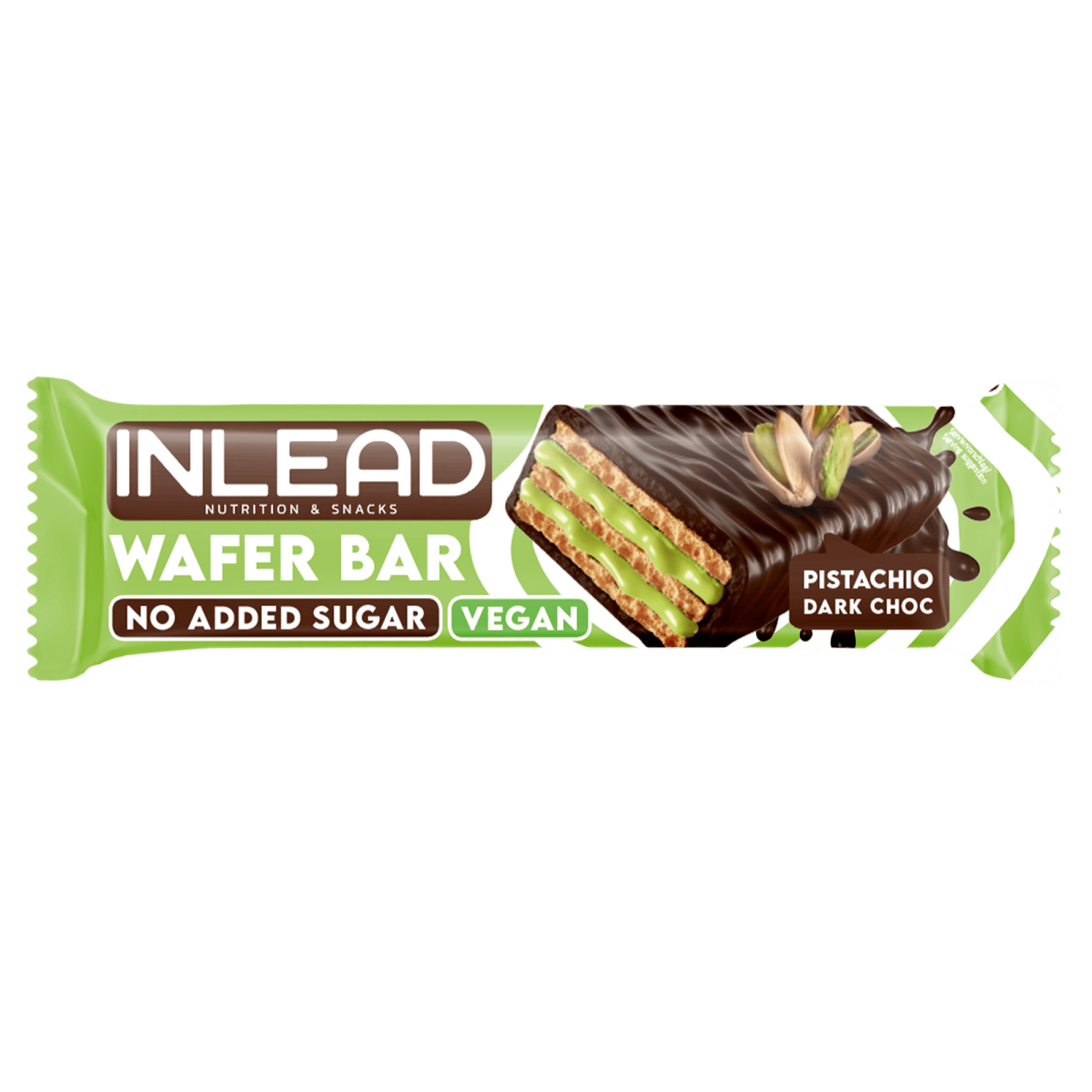 INLAED | WAFER BAR PISTACHIO DARK CHOC
