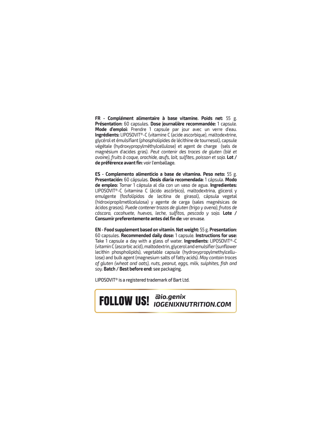 VITAMIN C Liposomal