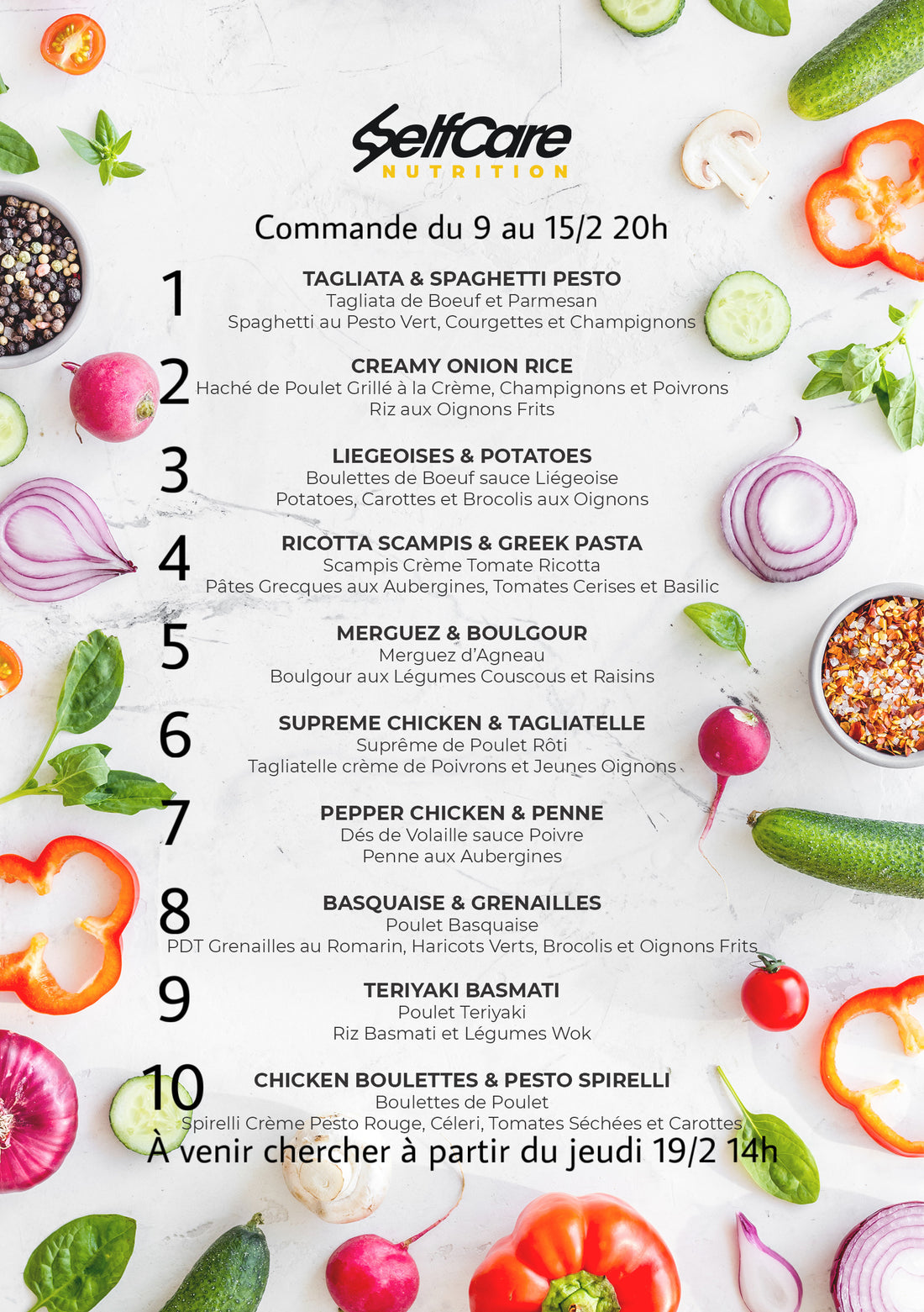 SELF CARE | PLATS TRAITEUR