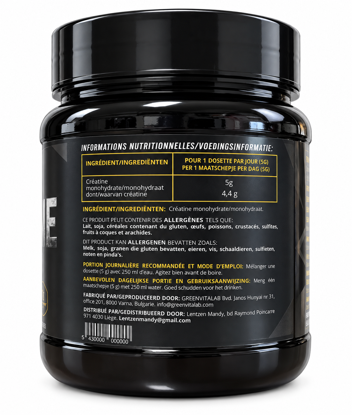 REBORN NUTRITION | CREATINE MONOHYDRATE 200 MESH