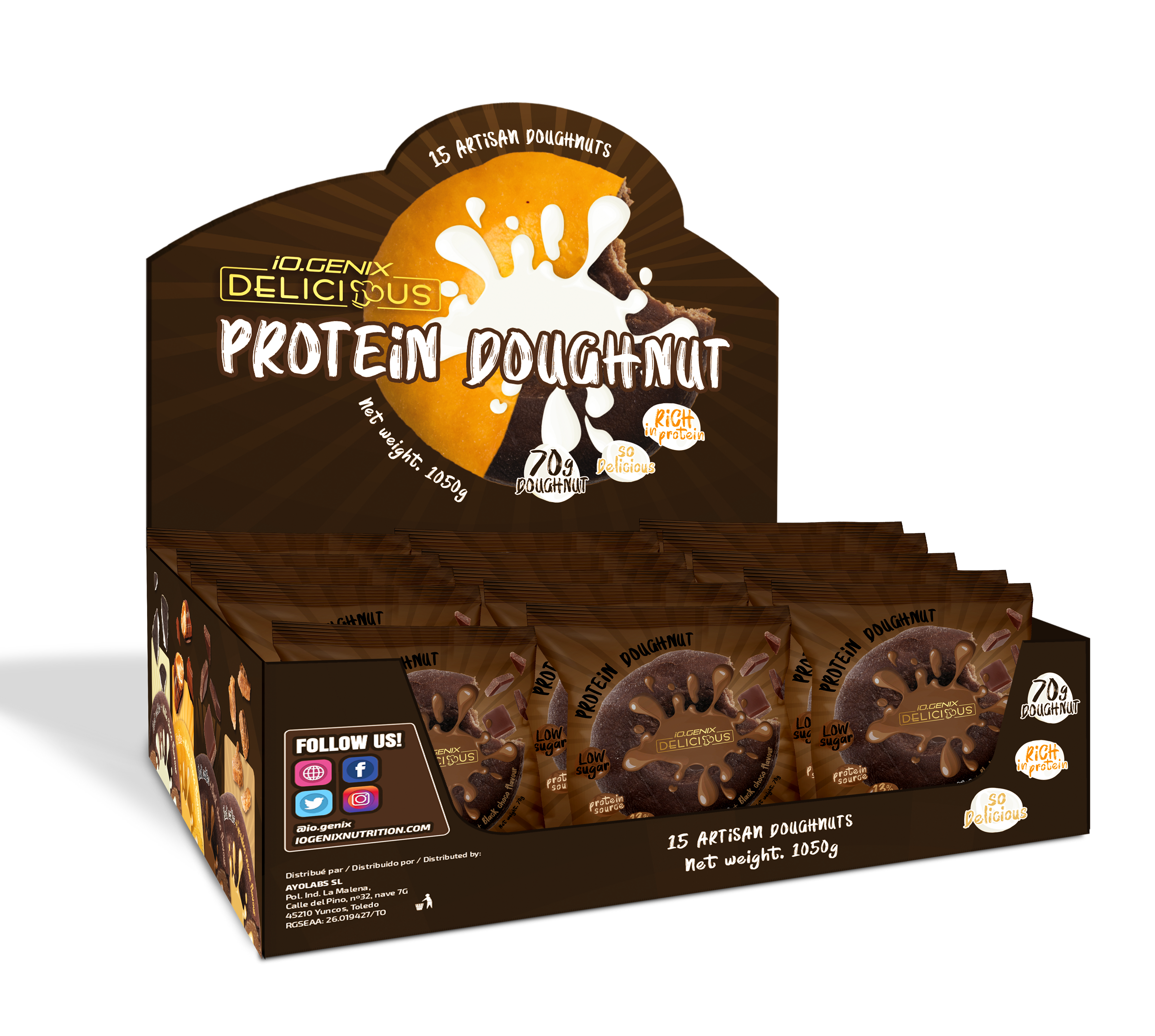 IOGENIX | PROTEIN DOUGHNUT X15