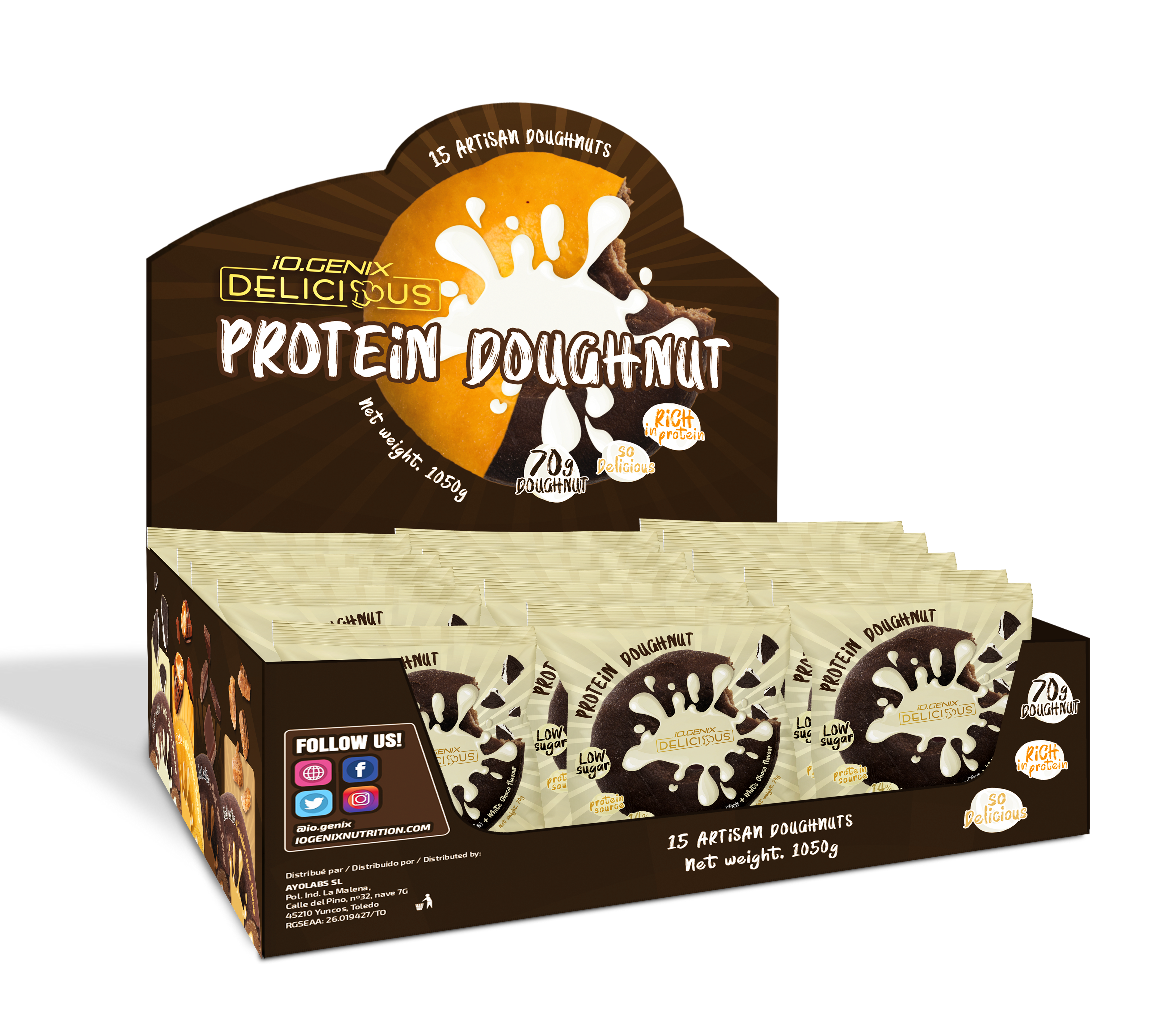 IOGENIX | PROTEIN DOUGHNUT X15