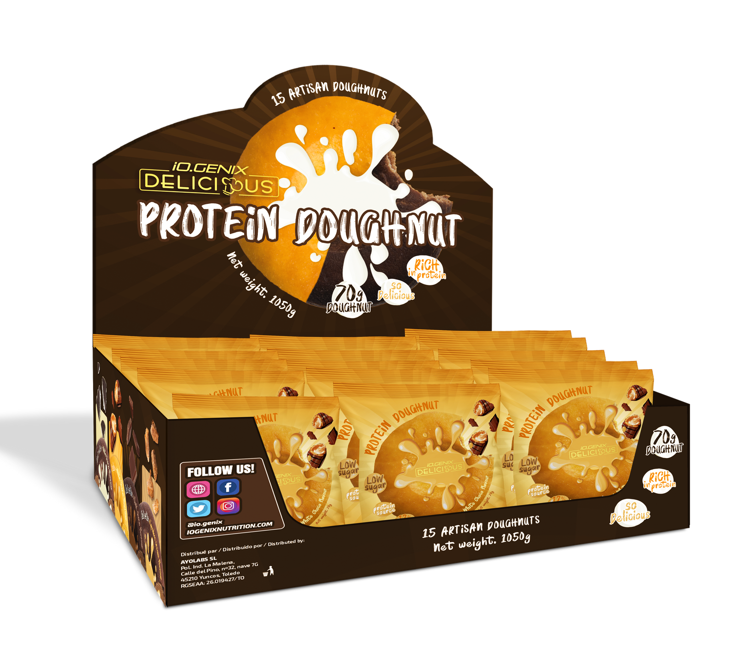 IOGENIX | PROTEIN DOUGHNUT X15