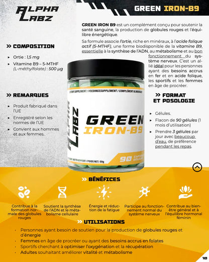 ALPHA LABZ | GREEN IRON (ortie) - B9