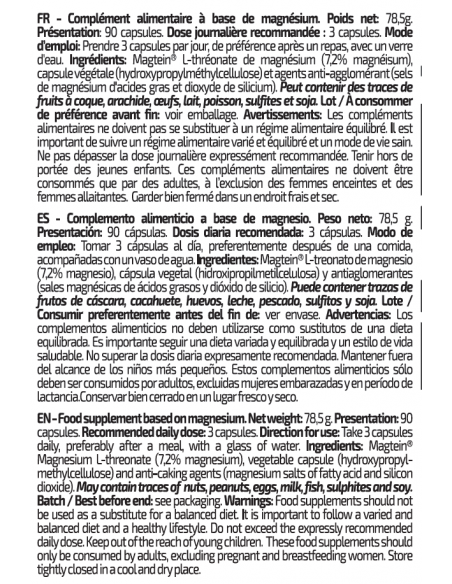 IO GENIX | L-THRÉONATE DE MAGNÉSIUM 90 CAPS