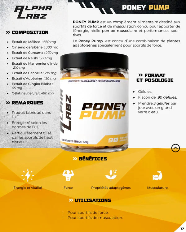 ALPHA LABZ | PONEY PUMP