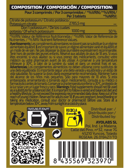 IO GENIX | POTASSIUM CITRATE 9CAPS
