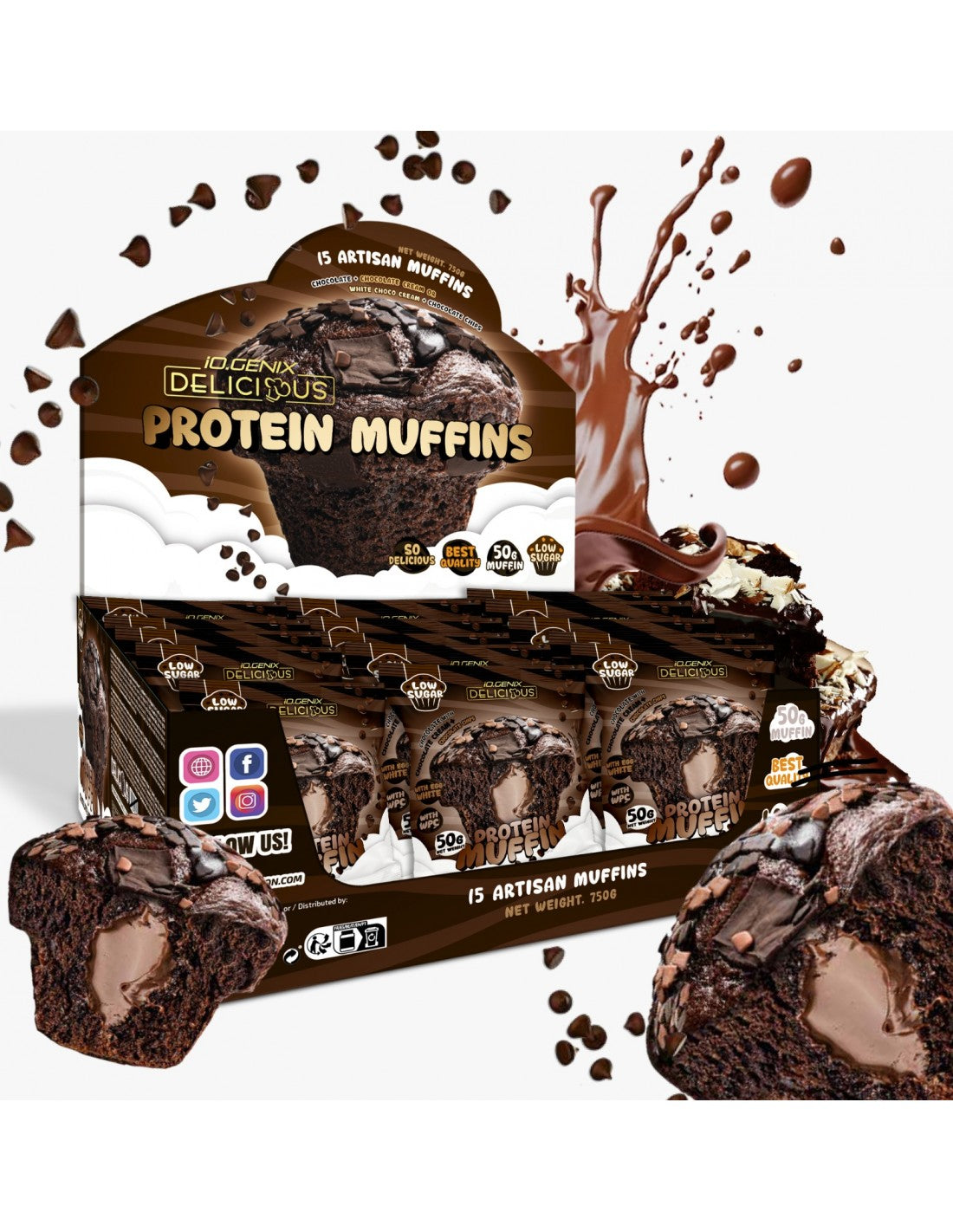 PROTEIN MUFFINS (15 Unités)