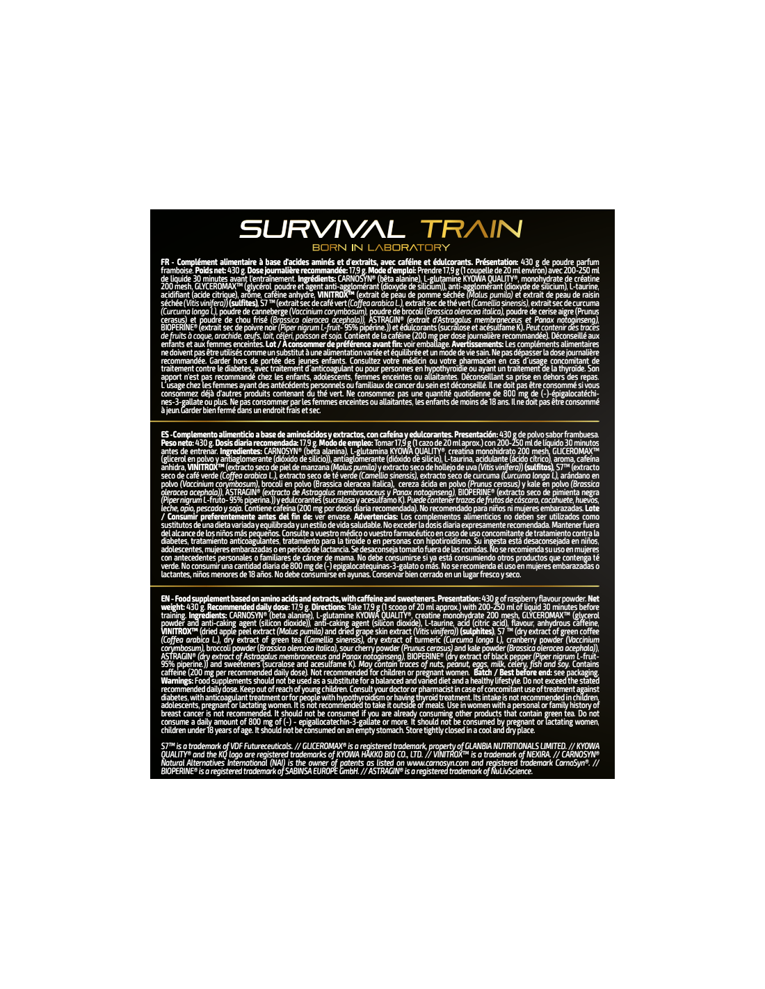 IOGENIX | SURVIVAL TRAIN